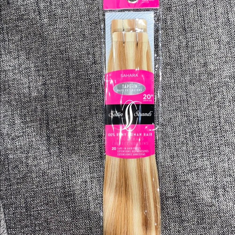 20” tape-in human hair extensions. 20 pieces